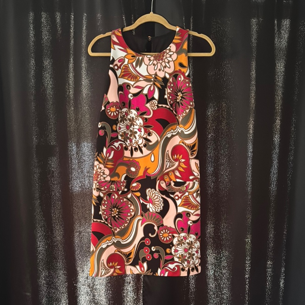 Floral Sleeveless Dress - Multicolor